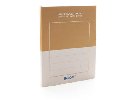 Impact AWARE™ RPET A4 Portfolio mit Reißverschluss