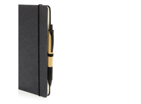 A5 Hardcover Notizbuch aus GRS recyceltem PU