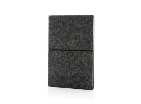 A5-Softcover-Notizbuch aus GRS zertifiert recyceltem Filz