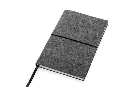 A5-Softcover-Notizbuch aus GRS zertifiert recyceltem Filz