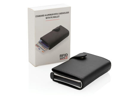 Aluminium RFID Kartenhalter mit PU-Börse