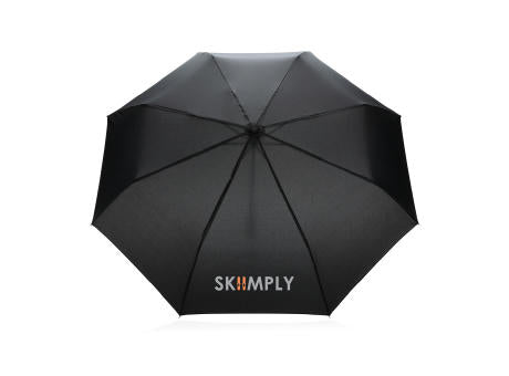 20.5" Impact AWARE™ RPET 190T Pongee Bambus Mini-Schirm