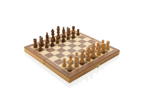 Faltbares Schachspiel aus Holz