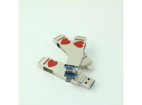 EM75 OTG USB 3.0 Typ C 8 GB Silber