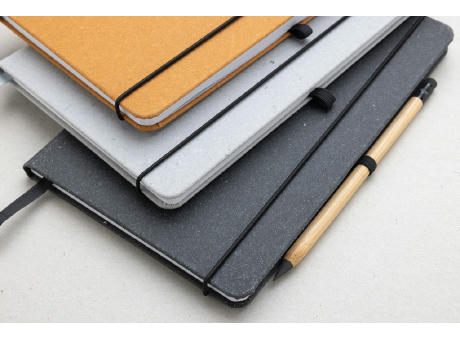 A5 Hardcover Notizbuch aus GRS recyceltem PU