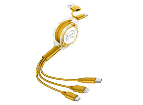 3in2 Aufrollladekabel Blau