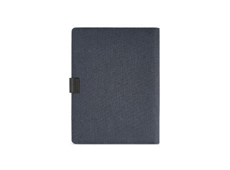 Tolstoy A4-Mappe rPET. Notizblock mit 64-seitigem FSC® .Verschluss aus rPU