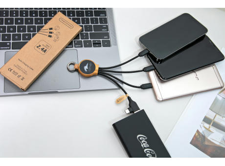 C&A Ladekabel "ECO Cable LED Round Bamboo"