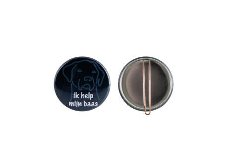 Metallbutton 56mm mit Clip