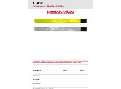 Reflektions-Klettband Quality 38 cm lang