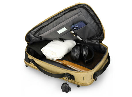 Swissdigital Design BERG Dark Khaki Hybrid Briefcase