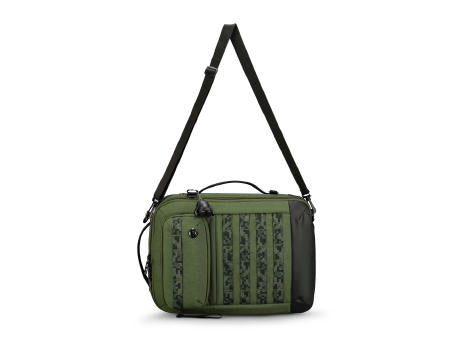 Swissdigital Design BERG Dark Green Hybrid Briefcase