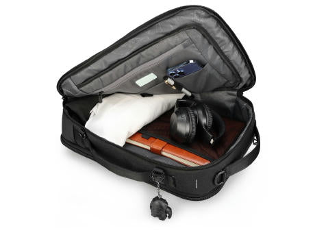 Swissdigital Design BERG Black Hybrid Briefcase
