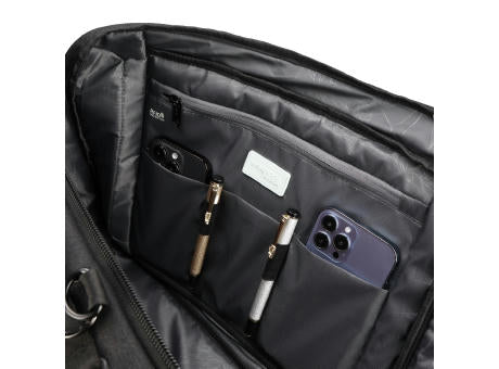 Swissdigital Design BERG Black Hybrid Briefcase