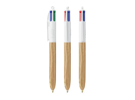 BIC® 4 Colours Wood Style with Lanyard