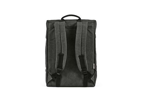 Prague 25L Rucksack, recy.Baumwolle. Hakenverschluss. Laptops bis 17"