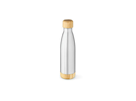 Rio Grande Trinkflasche recy.Edelstahl und Bambus, 530 ml. Doppelwandig