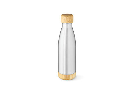 Congo Trinkflasche recy.Edelstahl und Bambus, 780ml. Doppelwanding