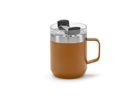 Shinano Tasse recy.Edelstahl, 440 ml. Doppelwandig mit drehbarem Deckel