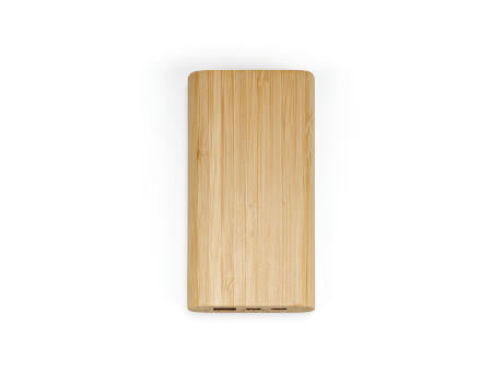 Pythagoras Powerbank aus Bambus mit 10000 mAh. 15 W