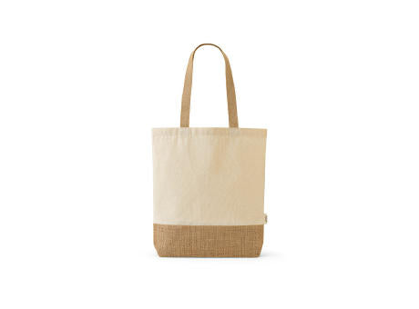 Puncak Einkaufstasche recy.Baumwolle (180 g/m²) und Jute (275 g/m²)