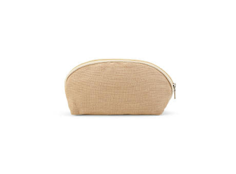 Dehli 1,5L Kulturtasche, 260gsm Jute mit Reißverschluss