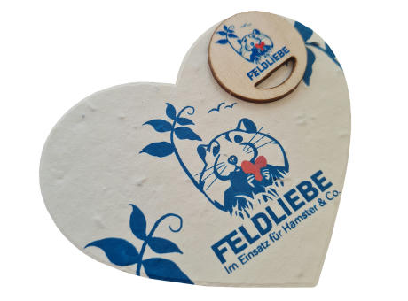 FSC Einkaufswagenchip mit Druck auf Samenpapier Stanzling