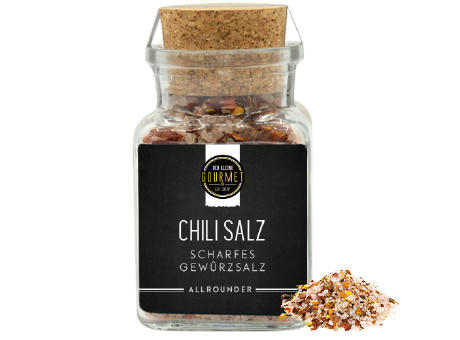 Chili Salz Korkenglas