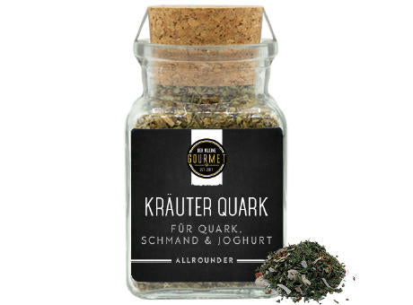 Kräuter Quark Korkenglas