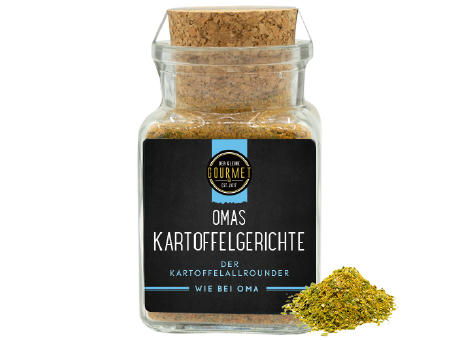Kartoffel Gewürz Korkenglas
