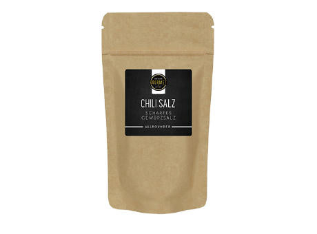 Chili Salz Kraftpapierbeutel