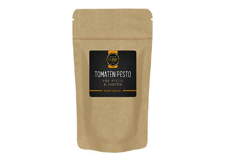 Tomaten Pesto Gewürz Kraftpapierbeutel