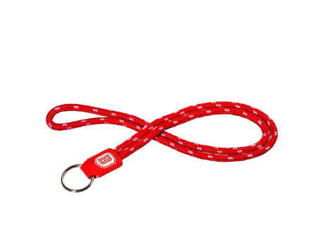 Schlauch-Lanyard mit Lederpatch