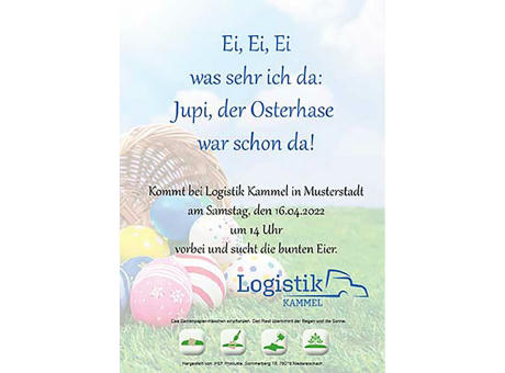 Samenpapier auf A6-Karte - Ostern - Häschen