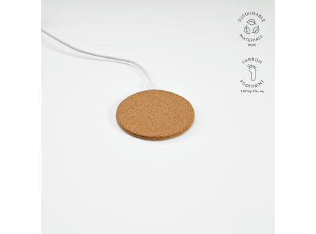 Descartes Wireless Charger aus Kork. 15 W. USB-C-Anschluss