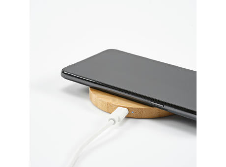 Kepler Wireless Charger aus Bambus. 15 W. USB-C-Anschluss