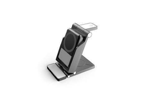 Trinifty 3-in-1 Wireless Charger aus rABS mit 5000 mAh