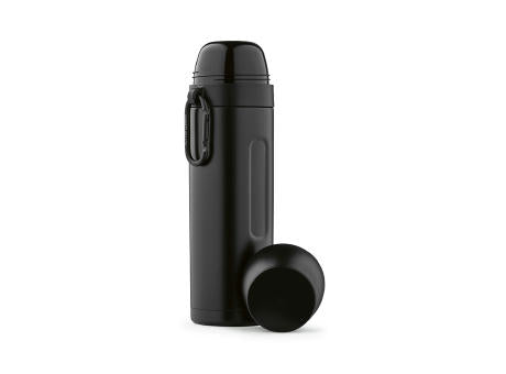 Loire Thermos aus recy.Edelstahl, 810 ml. Mit 2 Bechern und Karabiner