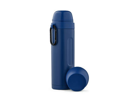 Loire Thermos aus recy.Edelstahl, 810 ml. Mit 2 Bechern und Karabiner