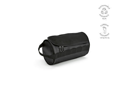 Riga 5,7L Kulturtasche aus rPET. Zylindrische Form mit Tragegriff