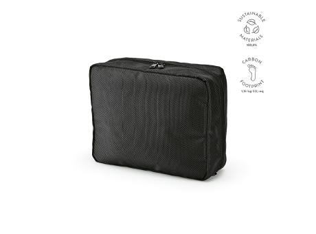 Venice 4,5L Kulturtasche rPET mit PU-Beschichtung. Mit Aufhängehaken
