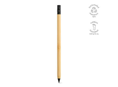 Kerouac Tintenloser Stift. Bambus mit Graphitspitze und Radiergummi