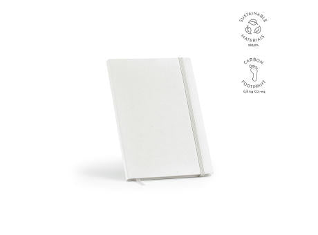 Hugo A5 Notizbuch mit Einband aus FSC® recy.Milchverpackungen