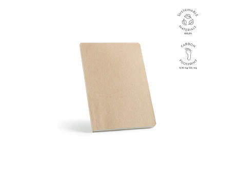 Joyce A5 Notizbuch.Einband aus Bananenfasern. 196 Seiten recy.Papier