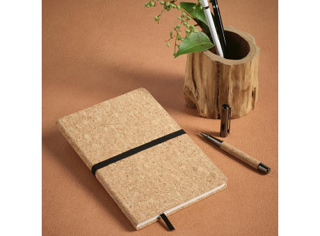 Goethe A5 Notizbuch mit Korkeinband. 196 Seiten aus 70 gsm recy. FSC® Papier