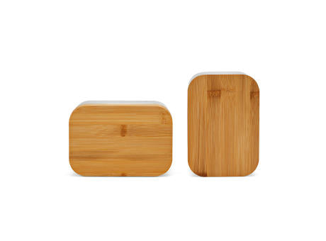 Vermeer Lunchbox, rec.Edelstahl, 1480 ml, mit Bambusdeckel und integriertem Besteck