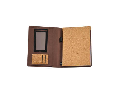 Kafka A4-Mappe, Kork. Notizblock mit 64-seitigem FSC®
