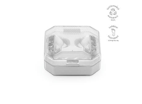 Ghostbuds Ohrhörer aus rABS, 400 mAh. 6 Stunden Wiedergabezeit