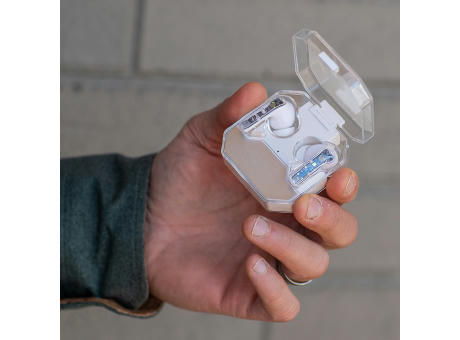 Ghostbuds Ohrhörer aus rABS, 400 mAh. 6 Stunden Wiedergabezeit