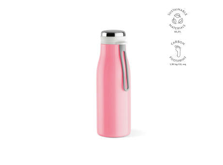 Arkansas 350 Trinkflasche recy.Edelstahl, 400 ml. Doppelwandig, Auslaufsicher